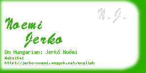 noemi jerko business card