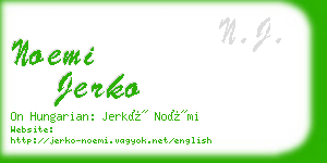 noemi jerko business card